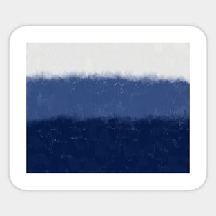 Peaceful Indigo blue watercolor painting Sticker